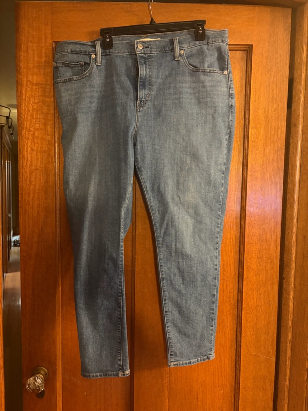 Levi's light blue high-rise skinny jeans